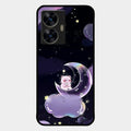 Sky Panda Design Glass Phone Case Cover For Realme C55