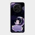 Sky Panda Design Glass Phone Case Cover For Realme C65 5G