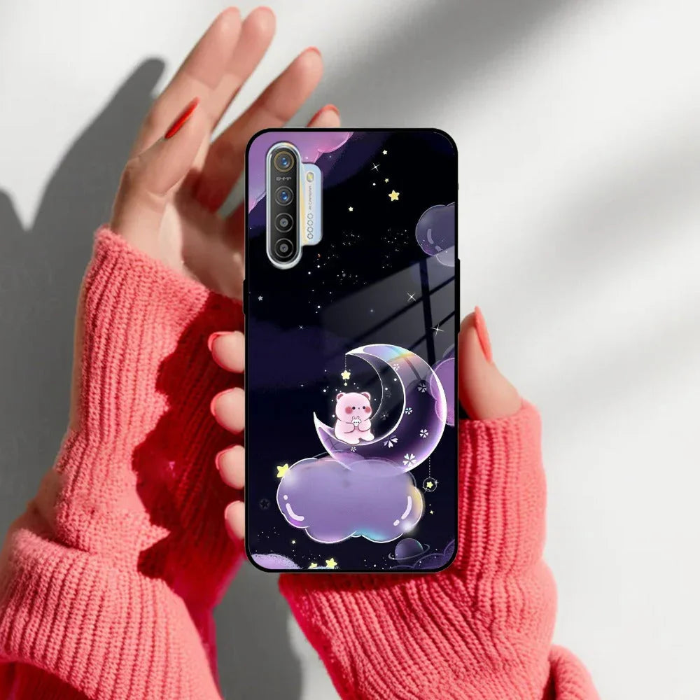 Sky Panda Design Glass Phone Case Cover For Realme/Narzo - ShopOnCliQ