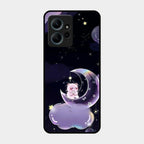 Sky Panda Design Glass Phone Case Cover For Redmi Note 12 4G