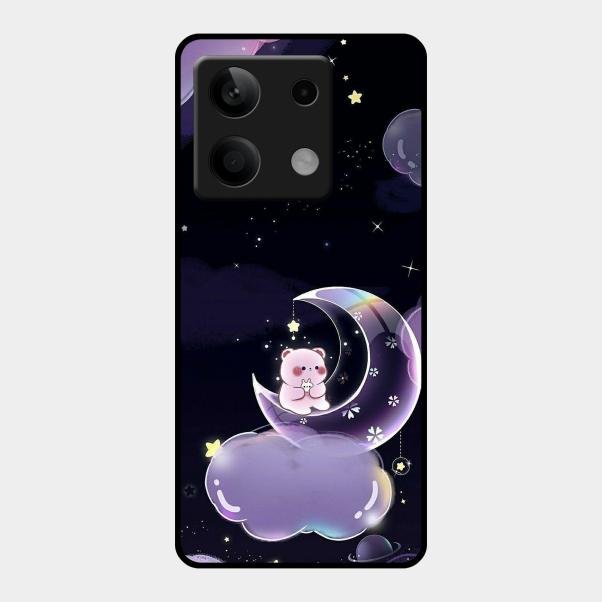 Sky Panda Design Glass Phone Case Cover For Redmi Note 13 5G