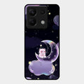 Sky Panda Design Glass Phone Case Cover For Redmi Note 13 Pro 5G