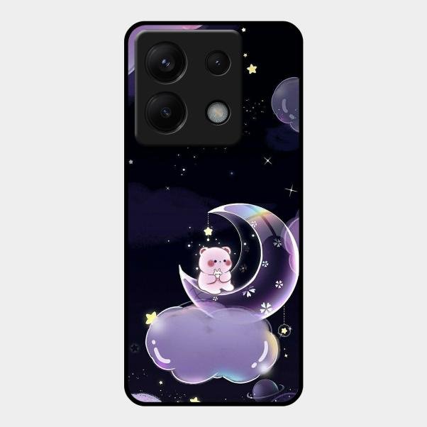 Sky Panda Design Glass Phone Case Cover For Redmi Note 13 Pro 5G