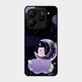 Sky Panda Design Glass Phone Case Cover For Redmi Note 14 5G