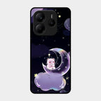 Sky Panda Design Glass Phone Case Cover For Redmi Note 14 Se 5G
