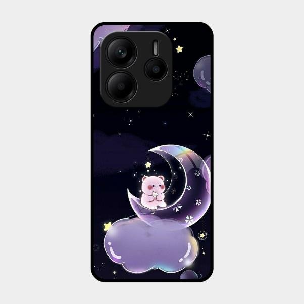 Sky Panda Design Glass Phone Case Cover For Redmi Note 14 Se 5G
