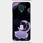 Sky Panda Design Glass Phone Case Cover For Redmi Note 9 Pro Max