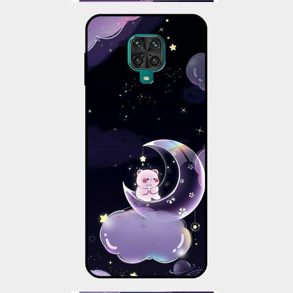 Sky Panda Design Glass Phone Case Cover For Redmi Note 9 Pro Max