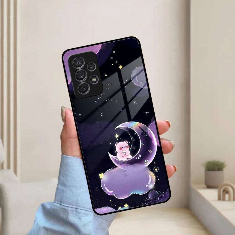 Sky Panda Design Glass Phone Case Cover For Samsung - ShopOnCliQ