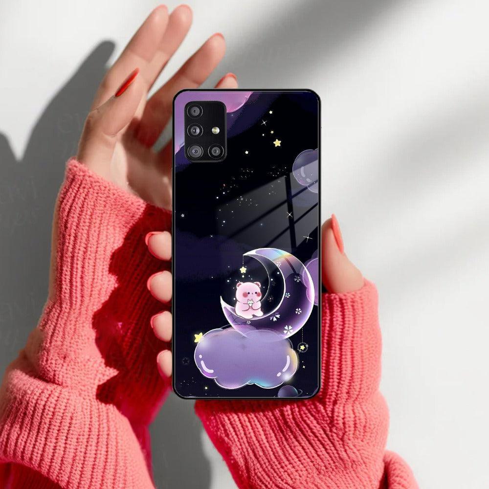 Sky Panda Design Glass Phone Case Cover For Samsung - ShopOnCliQ