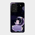 Sky Panda Design Glass Phone Case Cover For Samsung Galaxy A53 5G