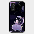 Sky Panda Design Glass Phone Case Cover For Samsung Galaxy F23 5G