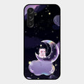 Sky Panda Design Glass Phone Case Cover For Samsung Galaxy F34 5G