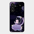 Sky Panda Design Glass Phone Case Cover For Samsung Galaxy F56 5G