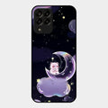 Sky Panda Design Glass Phone Case Cover For Samsung Galaxy M33 5G