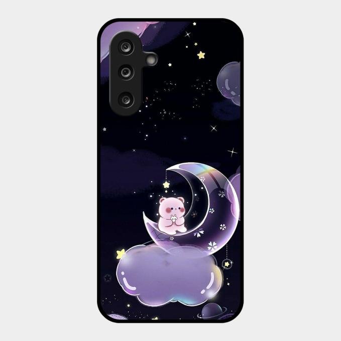Sky Panda Design Glass Phone Case Cover For Samsung Galaxy M36 5G