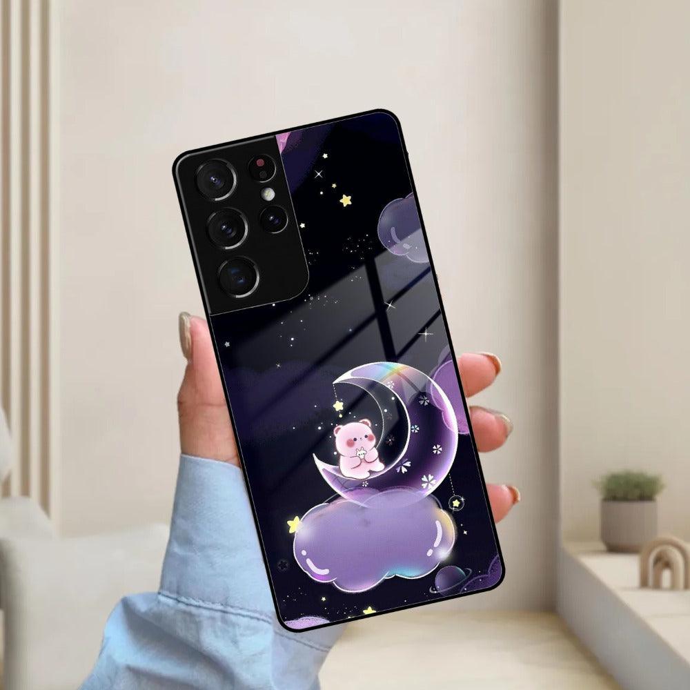 Sky Panda Design Glass Phone Case Cover For Samsung - ShopOnCliQ