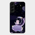 Sky Panda Design Glass Phone Case Cover For Samsung Galaxy S22 Plus 5G