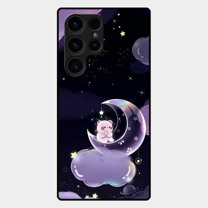 Sky Panda Design Glass Phone Case Cover For Samsung Galaxy S26 Ultra 5G