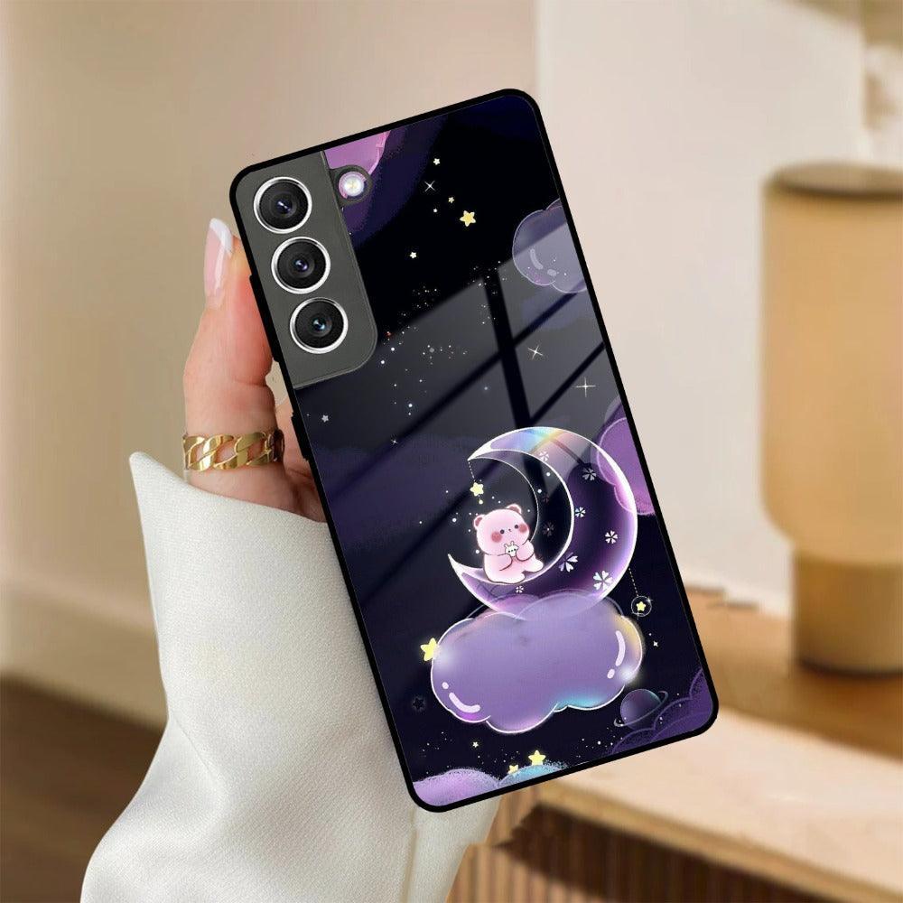 Sky Panda Design Glass Phone Case Cover For Samsung - ShopOnCliQ