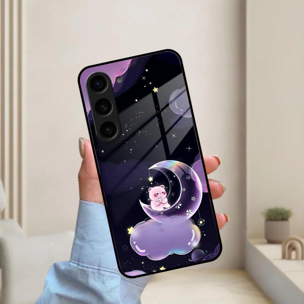 Sky Panda Design Glass Phone Case Cover For Samsung - ShopOnCliQ