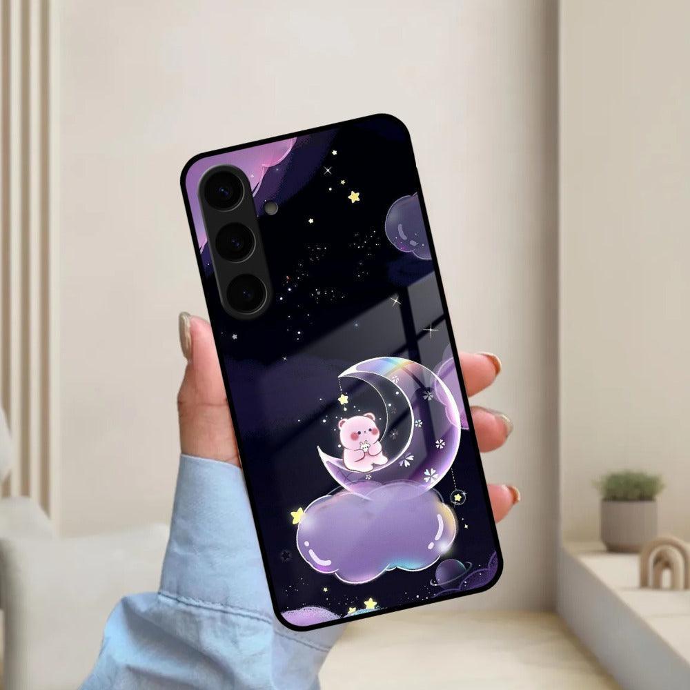Sky Panda Design Glass Phone Case Cover For Samsung - ShopOnCliQ