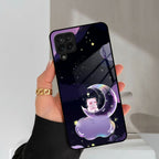Sky Panda Design Glass Phone Case Cover For Samsung Galaxy A42 5G
