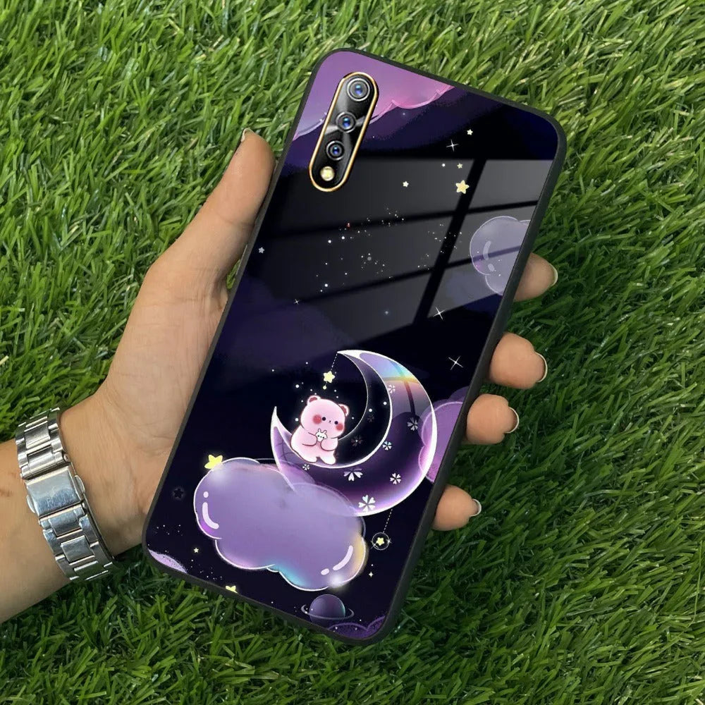 Sky Panda Design Glass Phone Case Cover For Vivo - ShopOnCliQ
