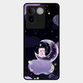 Sky Panda Design Glass Phone Case Cover For Vivo T2 Pro 5G