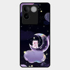 Sky Panda Design Glass Phone Case Cover For Vivo T2 Pro 5G