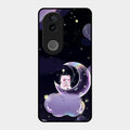 Sky Panda Design Glass Phone Case Cover For Vivo T4R 5G