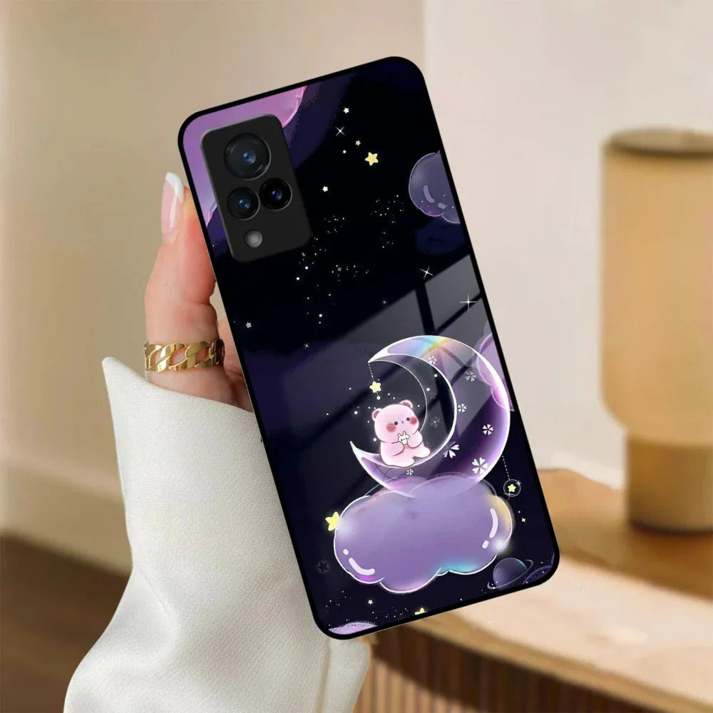 Sky Panda Design Glass Phone Case Cover For Vivo - ShopOnCliQ