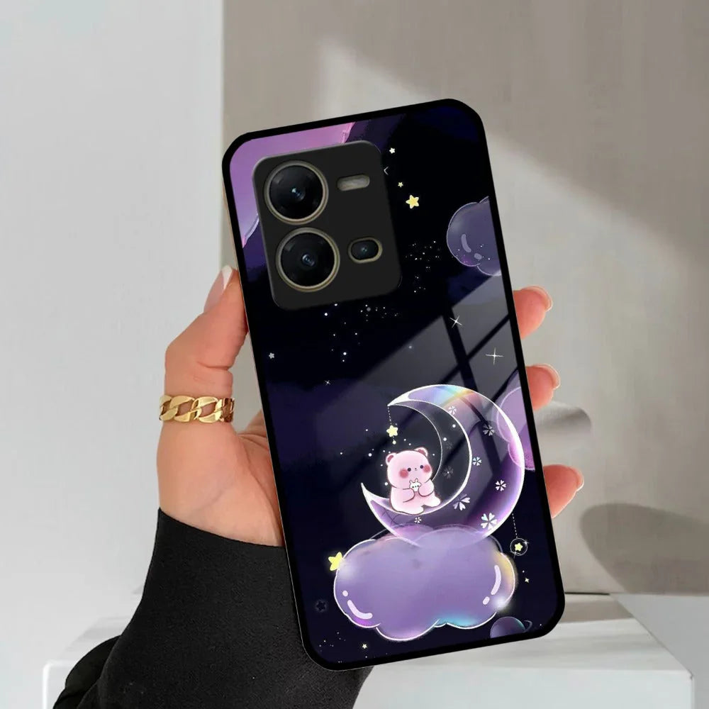 Sky Panda Design Glass Phone Case Cover For Vivo - ShopOnCliQ