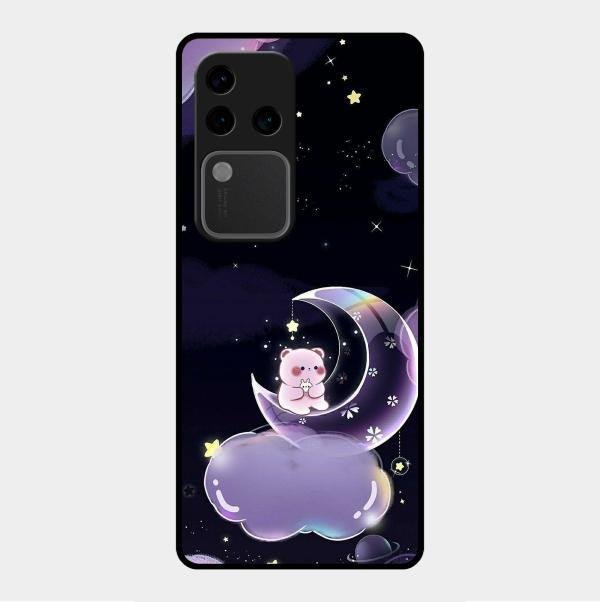 Sky Panda Design Glass Phone Case Cover For Vivo V30 Pro 5G