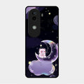 Sky Panda Design Glass Phone Case Cover For Vivo V40E 5G