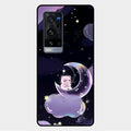 Sky Panda Design Glass Phone Case Cover For Vivo X60 Pro Plus 5G