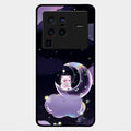 Sky Panda Design Glass Phone Case Cover For Vivo X80 Pro 5G