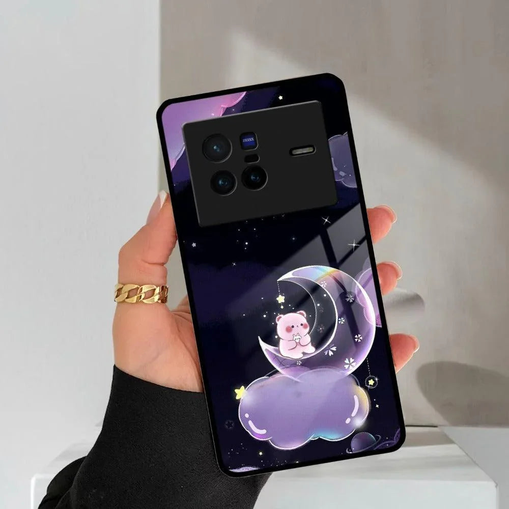 Sky Panda Design Glass Phone Case Cover For Vivo - ShopOnCliQ