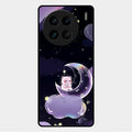 Sky Panda Design Glass Phone Case Cover For Vivo X90 Pro 5G