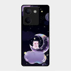Sky Panda Design Glass Phone Case Cover For Vivo Y200 Pro 5G