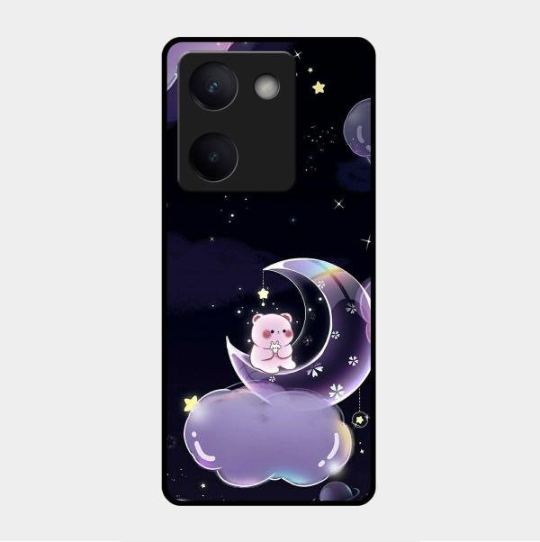 Sky Panda Design Glass Phone Case Cover For Vivo Y200 Pro 5G