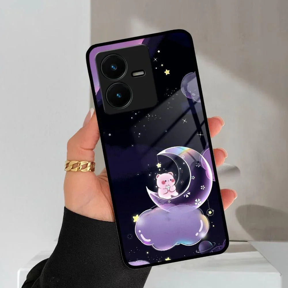 Sky Panda Design Glass Phone Case Cover For Vivo - ShopOnCliQ