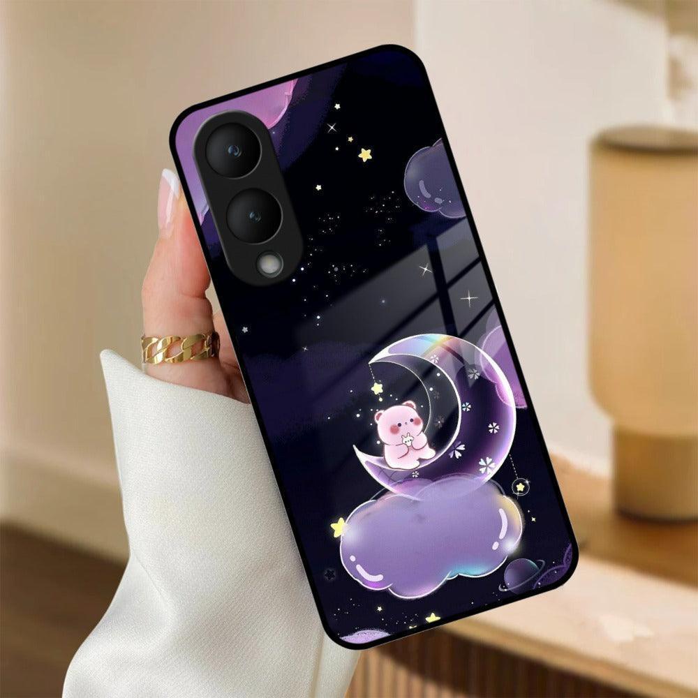 Sky Panda Design Glass Phone Case Cover For Vivo - ShopOnCliQ