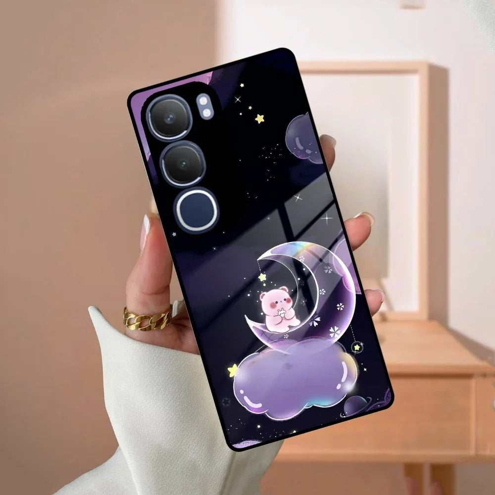 Sky Panda Design Glass Phone Case Cover For Vivo - ShopOnCliQ