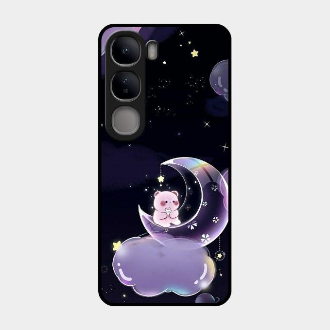 Sky Panda Design Glass Phone Case Cover For Vivo Y300 5G