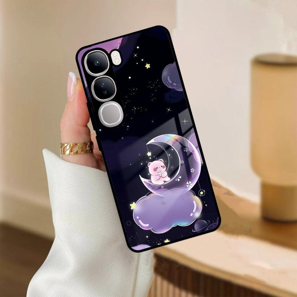 Sky Panda Design Glass Phone Case Cover For Vivo - ShopOnCliQ