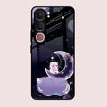 Sky Panda Design Glass Phone Case Cover For Vivo Y31 5G
