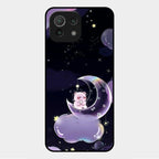 Sky Panda Design Glass Phone Case Cover For Xiaomi Mi 11 Lite