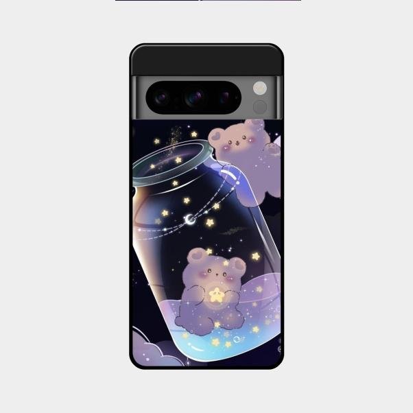 Sky Panda Design Glass Phone Case Cover V2 For Google Pixel 8 Pro 5G