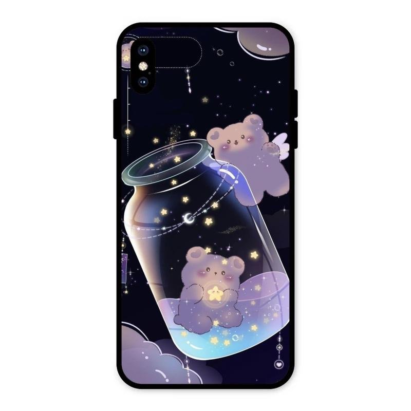 Sky Panda Design Glass Phone Case Cover V2 For iPhone XS Max